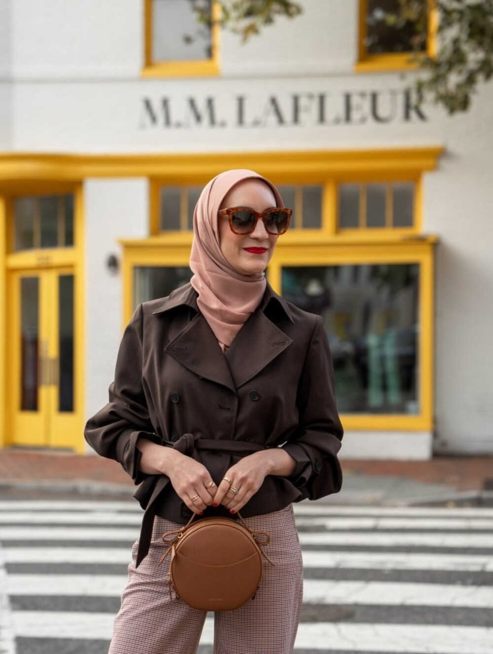 Mm La Fleur Scotte Trench In Date (Espresso Brown)